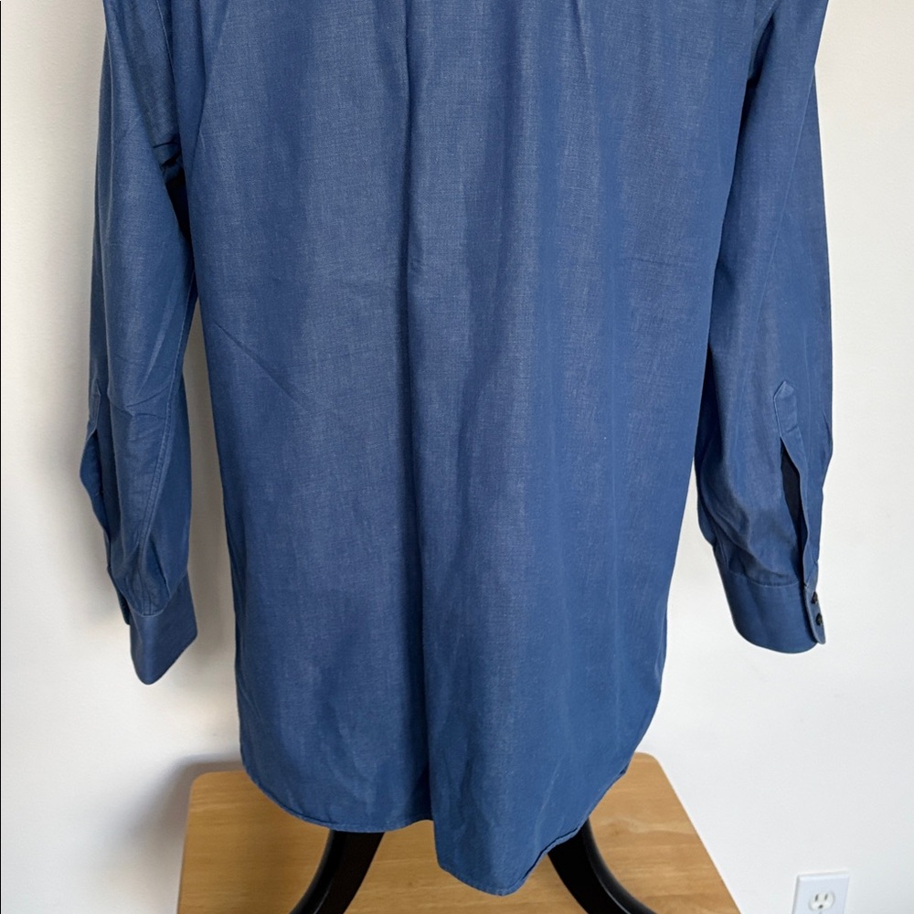 John W Nordstrom Men's Blue Button-Up Shirt Size 16-33 - Picture 6 of 13